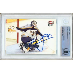 2006-07 Fleer Ultra #109 Tomas Vokoun Signed Card AUTO Beckett Slabbed Predators - Picture 1 of 6