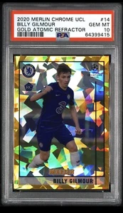 2020-21 Topps Merlin Chrome UCL Billy Gilmour Gold Atomic Refractor - PSA 10 - Bild 1 von 1