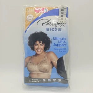 Playtex 18 Hour Bra Wirefree Ultimate Lift & Support Womens 4745 40D Black - Picture 1 of 4