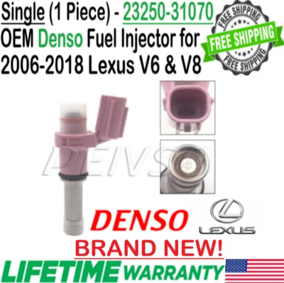 Inyector de combustible genuino DENSO 1 unidad nuevo para Lexus IS350 2006-2018 3,5 L V6 Foto 1 de 4