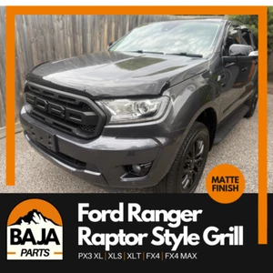 Ford Ranger PX3 Raptor Style Grill for XLT XL XLS 2018-2022 (MATTE BLACK) - Picture 1 of 9