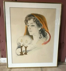 Original Painting of a Woman Praying Jewish? #72/250 - Foto 1 di 2