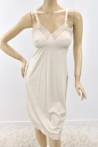 Correas de satén anchas de nailon vintage Lorraine talla 34 marfil - Imagen 1 de 11