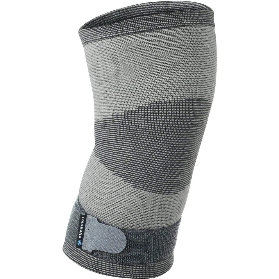 Rehband QD Knitted Sleeve Knee Support Grey Gym - Image 1 of 4
