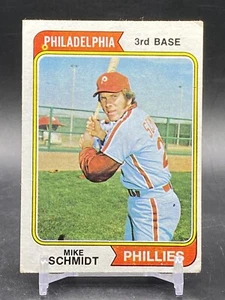1974 Topps #283 Mike Schmidt HOF Philadelphia Phillies Vintage Baseballkarte - Bild 1 von 2