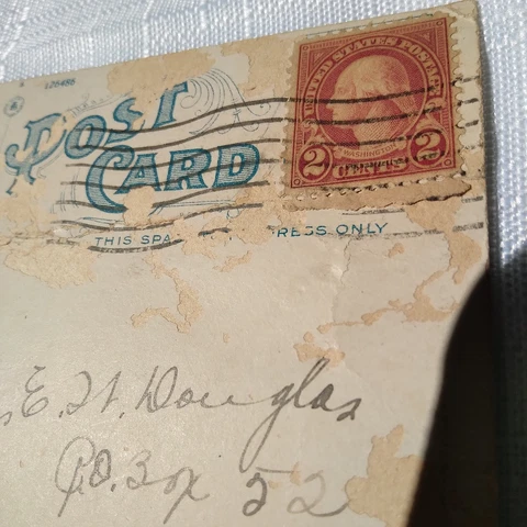 1929 2 Cent Red George Washington Stamp On Postcard Rare York, Pennsylvania Cover