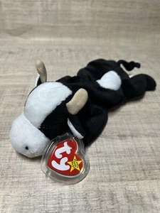 Ty Beanie Babies Daisy The Cow Juguete Etiqueta Errores Raro PVC Pellets - Imagen 1 de 4