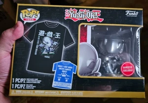 Funko Pop! & Tee: Yu-Gi-Oh! - Blue Eyes Toon Dragon GameStop Exclusive - Medium - Picture 1 of 4
