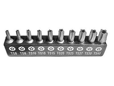 Silverhill 5 Point Star Tamper Proof Bit Set, 10 Piece - Image 1 of 2