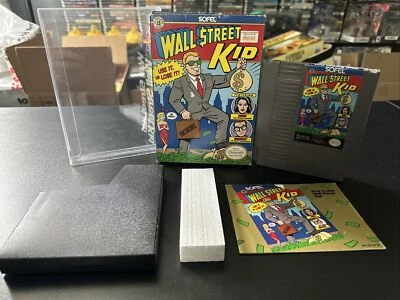 WALL STREET KID (Nintendo NES) 1990 CIB Caja, Manual, Funda, Juego Foto 1 de 4