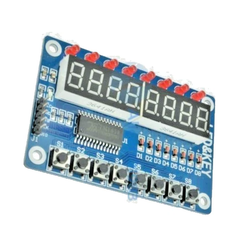 8-Bit LED 8-Bit Digital Tube 8 KeyS TM1638 Display module for AVR Arduino ARM - Image 1 of 1