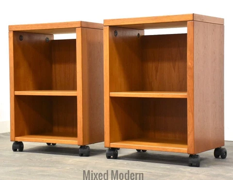 Danish Mid Century Modern Teak Cabinets - A Pair Cover