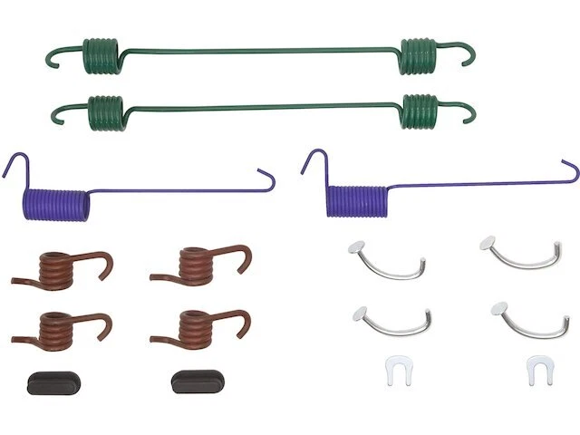 Kit de ferragens de freio a tambor traseiro 81YV47M compatível com Ford E250 Econoline Club Wagon - Imagem 1 de 1