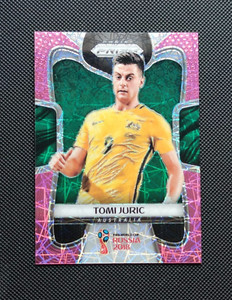 Tomi Juric 2018 Panini Prizm World Cup PINK LAZER #271 16/40 Australia
