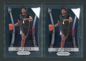 Lote de dos (2) selecciones del draft Panini Prizm 2021 - #4 tarjetas de novato verde Jalen RC - Imagen 1 de 2