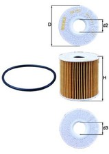 Knecht Oil Filter OX 192D Filter Insert for Nissan P12 T30 Up Trail D22 PICK 1 V10