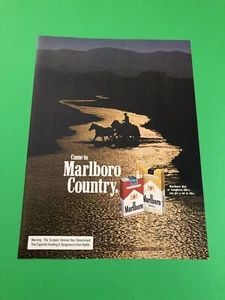 MARLBORO CIGARETTES ORIGINAL VINTAGE 1 PAGE PRINT AD PRINTED ADVERTISEMENT FF17 - Bild 1 von 1