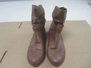 Stivali American Eagle donna 7 stivaletti marroni alla caviglia casual piatti - Foto 1 di 11