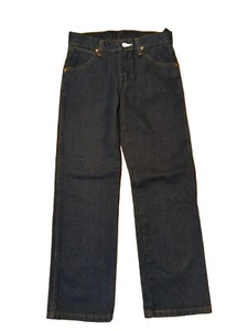 Wrangler Cowboy Cut Jeans Boys 9 Dark Blue Original Fit Cotton Adjustable - Picture 1 of 9