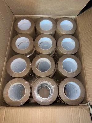 Pressure Sensitive Paper Tape Flatback Paper Packaging Tape: 2 in. x 60 yds Pk6 - Image 1 of 4