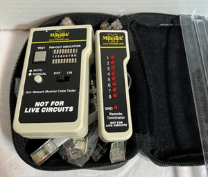 Cable Tester/LAN Tester Modual MilesTek Uni-Network Cat 5/6/RJ45/RJ11 - Picture 1 of 4