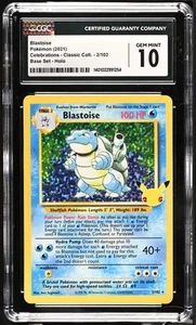 2021 Pokémon Celebrations - Classic Coll. Blastoise #2/102 English CGC 10 - Picture 1 of 2