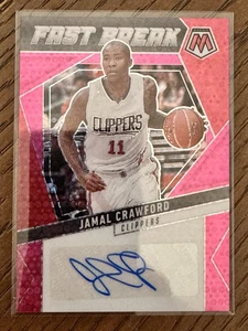 2024-25 Panini Mosaic Jamal Crawford Pink Fast Break Auto /15 - Picture 1 of 2