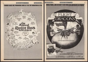 EL VUELO DE DRAGONES - Original 1980 Comercio AD / Cartel _ Rankin / Bajo _ 1982 - Imagen 1 de 3