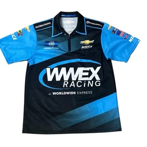 Truck Series Racing Nascar Pit Crew Shirt Chevy WWEX Racing Daniel Suarez Large - Picture 1 of 3
