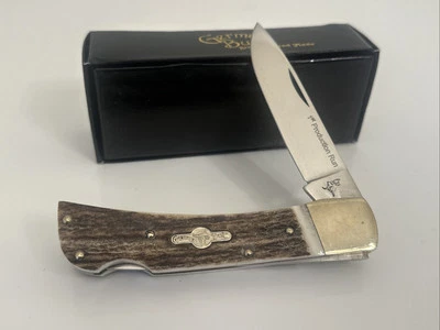 German Bull Large Lock Back Hunter Genuine Stag 1st Production Run! - Image 1 of 4