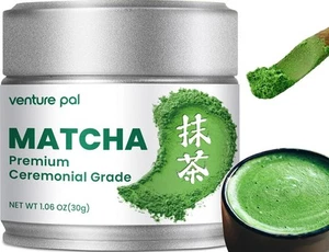 Ceremonial Grade Matcha Powder, Premium First Harvest Green Tea Powder 100% Pure - Picture 1 of 6