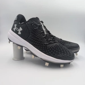 Under Armour Womens 8 Glyde 2.0 Metal Fastpitch Softball Cleats Black UA - Picture 1 of 11