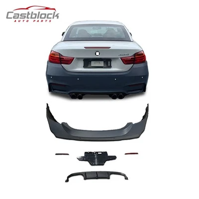 Kit de parachoques trasero para BMW Serie 4 F32 F33 428i 2014-2020 actualización a 2021 M4 Look Foto 1 de 4