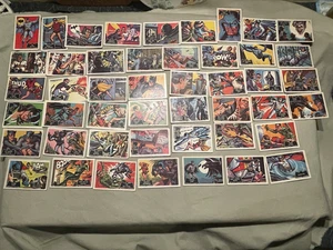 A&BC Batman Teil Set 41 Kaugummi Karten Schwarz Fledermaus Logo - Bild 1 von 24
