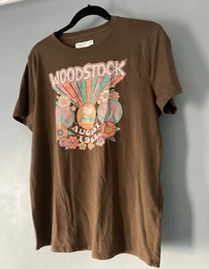 Abercrombie Kids 15/16 or Adult S Woodstock T-Shirt Brown NWT - Picture 1 of 6