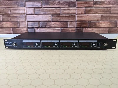 GTDaudio Model G-380 4 Channel Receiver Wireless Microphone System Unit Only - Image 1 of 4