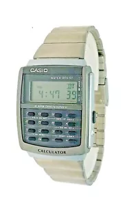 Nuevo Casio Calculadora Digital Metal Plata Banda Reloj Resistente al Agua CA506-1 - Imagen 1 de 5