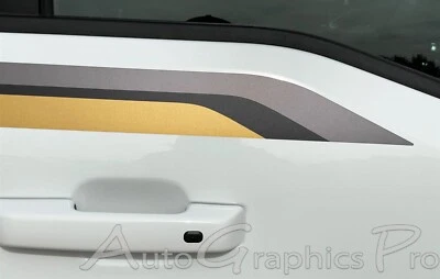 2021-2025 Ford F-150 FP700 GLOSS BRONZE Side Door Stripes Decals Vinyl Graphics - Image 1 of 4