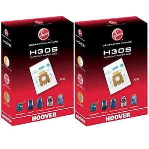 10 x HOOVER H30S Purefilt Bags for T Series Vacuum Cleaners Genuine H30 Super - Picture 1 of 2