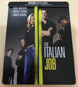 THE ITALIAN JOB 2003 4K UHD BLU RAY LIMITED EDITION 2 DISK STEELBOOK WITH J CARD - Picture 1 of 13