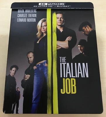 THE ITALIAN JOB 2003 4K UHD BLU RAY LIMITED EDITION 2 DISK STEELBOOK WITH J CARD - Image 1 of 4