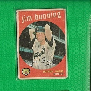 1959 Topps Jim Bunning Detroit Tigers #149 ⭐️💥🎯 F/G - Picture 1 of 2