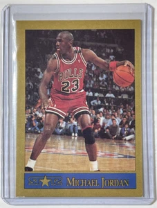 1990-91 STAR Gold Promo Card MICHAEL JORDAN Chicago Bulls RARE - Picture 1 of 3