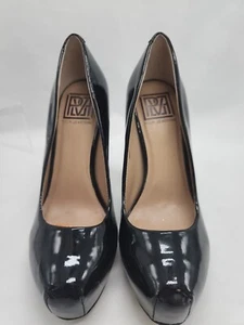 POUR LA VICTOIRE IRINA Black Patent Hidden Platform Pumps High Heels Size 6.5  - Picture 1 of 9