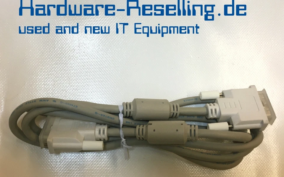 2x Fujitsu Siemens DVI-D auf DVI-D Single Link Kabel 2 Meter Monitorkabel hell - Bild 1 von 1