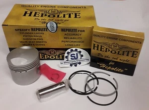 BSA B25 C25 TRIUMPH TR25 HEPOLITE KOLBENSATZ STANDARDBOHRUNG 16945 RINGE UND PIN  - Bild 1 von 8