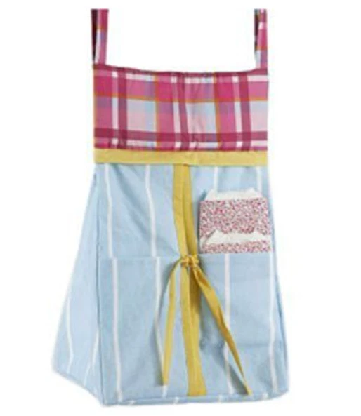 Apilador de pañales colgantes Kenneth Brown Sweet Stitches rosa azul soporte a cuadros NUEVO Foto 1 de 4