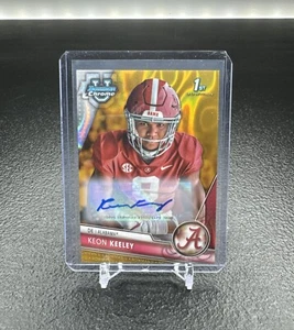 2023 Bowman Chrom U Keon Keeley Auto Gold Lava/50 - Bild 1 von 3