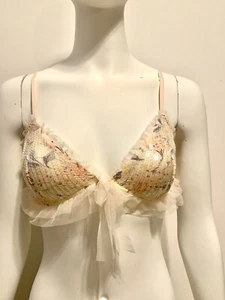 Victoria’s Secret Bra Sequin & Bralette Bridal Unlined M 36A - 36C NWT - Picture 1 of 5