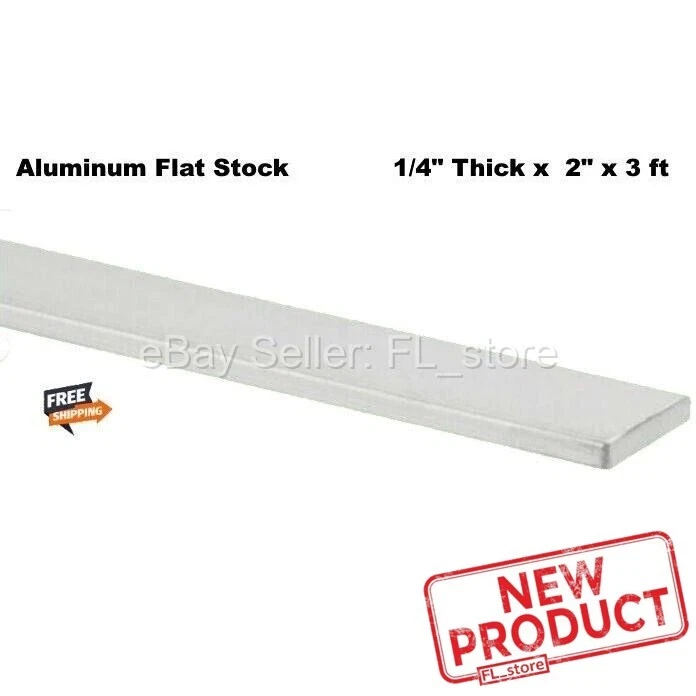 Stock Plano Aluminio Barra Plana De Aluminio 6061 T6511 - 1/4" X 4" X 6" Largo, Stock De Molino, Calidad USA Plancha Aluminio
